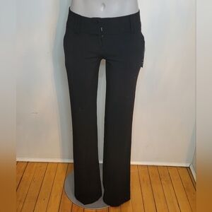 Sequin Hearts Black Flare Pants